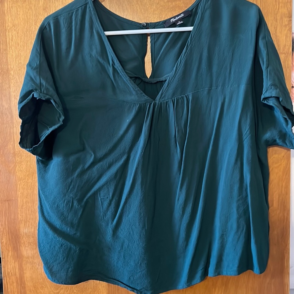 Madewell army green top